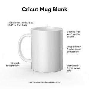 Cricut Bulk 12 Oz Mug Blanks White (36)