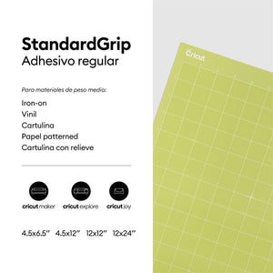 Cricut Mat adhesivo Estándar 12x12 Standardgrip