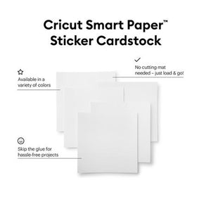 Cricut Smart Sticker Cardstock 10 hojas