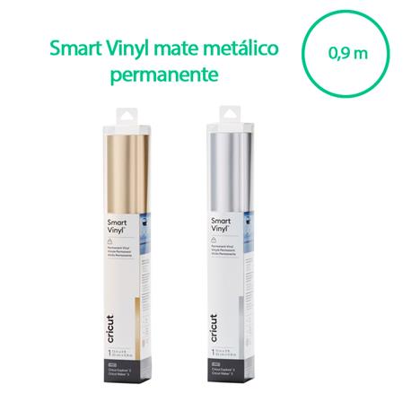 Smart Vinyl Cricut Permanente Joy - Plata Matte
